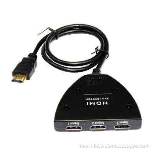 Mini 3x1 HDMI Switches with Short HDMI CableNew